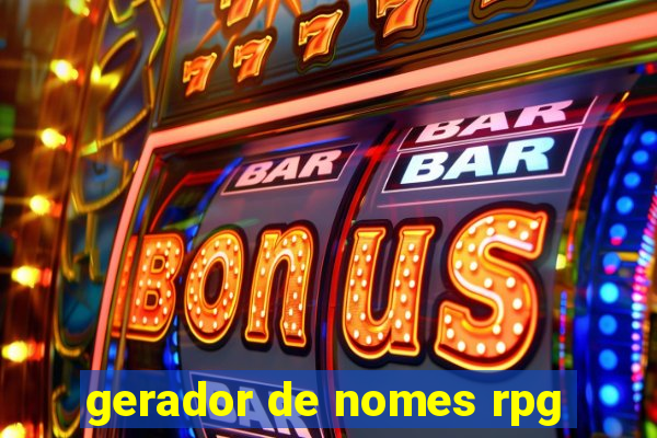 gerador de nomes rpg